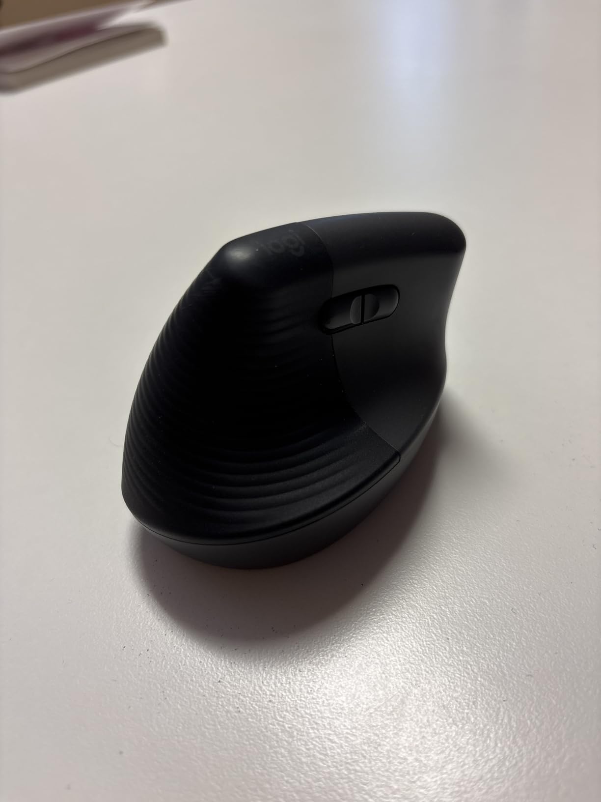 Logitech Lift Vertical Ergonomic Wireless Mouse - Graphite | Connect via Bluetooth or included Logi Bolt USB-A receiver, quiet clicks, 4 of 6 buttons customizable, Windows Mac compatible customer photo 2