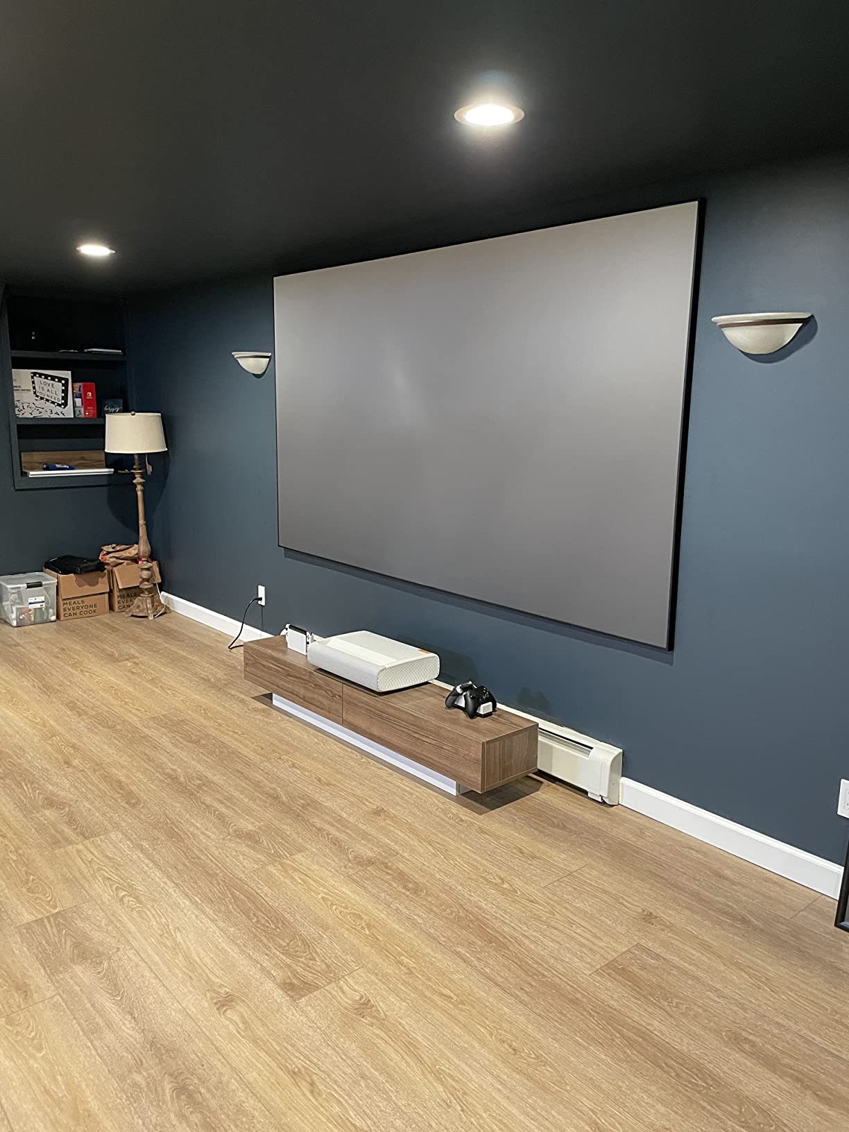 Elite Screens Aeon CLR 103-Inch ALR UST Projector Screen, 8K Edge-Free Fixed Frame, 95% Ambient Light Rejecting, Indoor Home Theater Movie Screen, Perfect for Ultra Short Throw Projectors customer photo 2