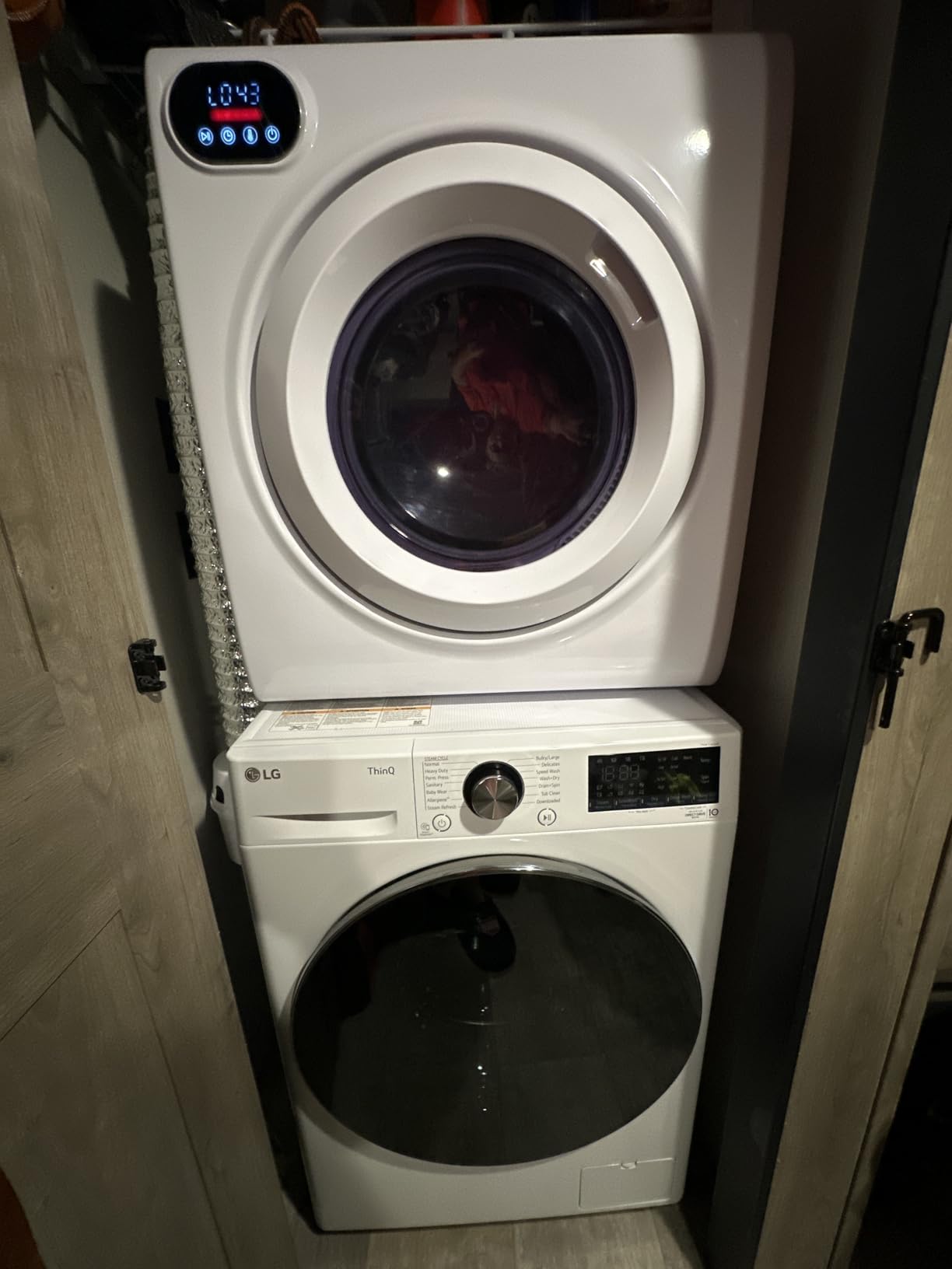 LG WM3555HWA 24 Inch Smart All In One Washer/Dryer with 2.3 cu. ft. Capacity, Wi-Fi Enabled, 14 Wash Cycles, 1400 RPM, Ventless, NeveRust Stainless Steel Drum customer photo 1