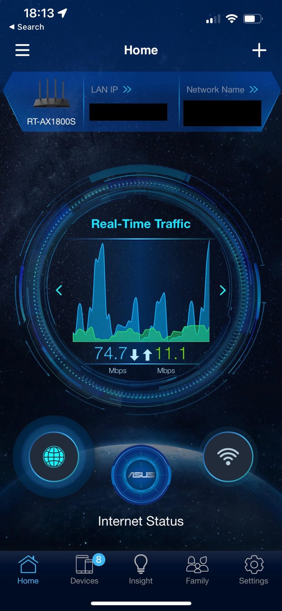 ASUS RT-AX1800S Dual Band WiFi 6 Extendable Router, Built-in VPN, AiMesh Compatible, Gaming & Streaming customer photo 2