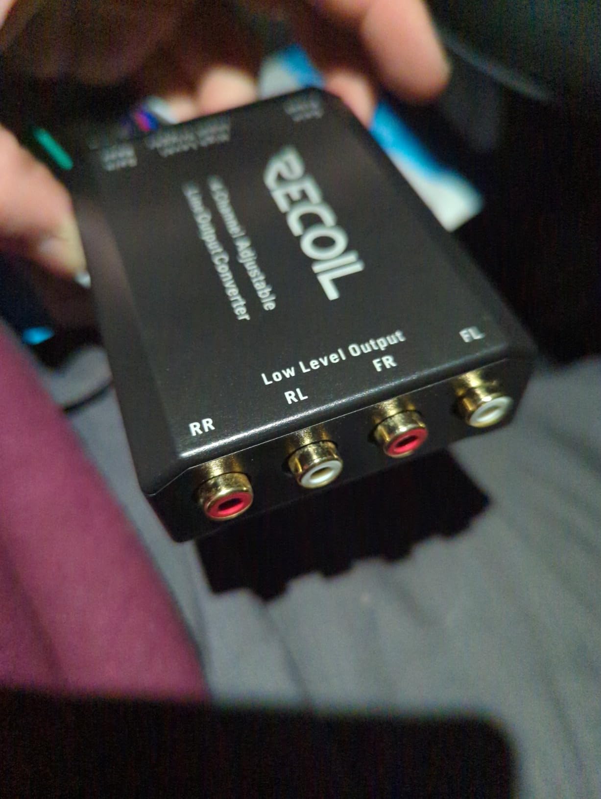 Recoil LOC4 Four Channel Speaker Cable to RCA Adjustable Line Output Converter with Remote Turn On customer photo 2