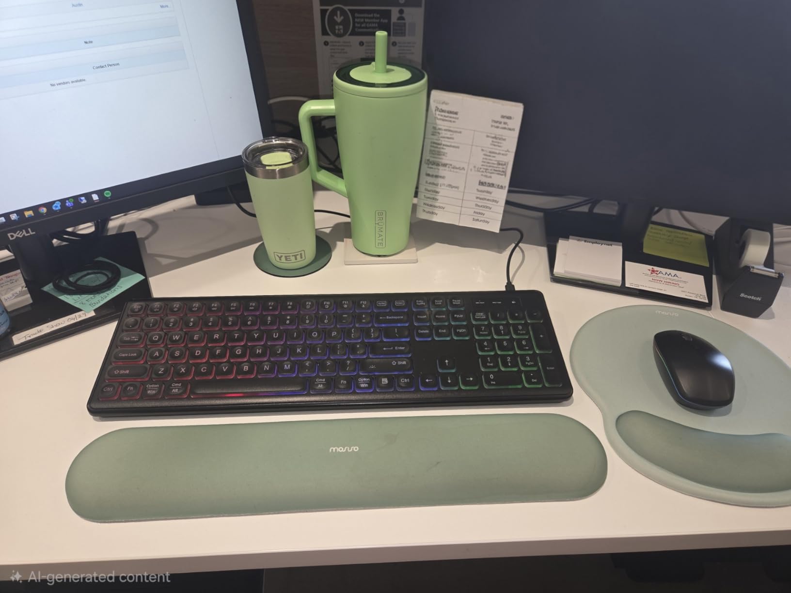 Wireless Keyboard and Mouse Combo, RGB Backlit, Rechargeable & Light Up Letters, Full-Size, Soft Typing, Sleep Mode, 2.4GHz Quiet Keyboard Set for Mac, Windows, Laptop, PC, Trueque KM42Pro (Black) customer photo 1