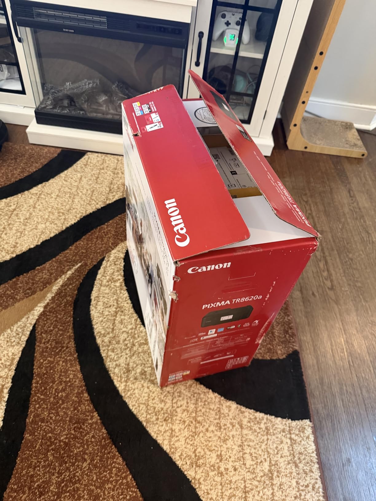 Canon PIXMA TR8620a - All-in-One Printer Home Office | Copier | Scanner | Fax | Auto Document Feeder | Photo, Document | Airprint, Android, Black, Works with Alexa customer photo 1