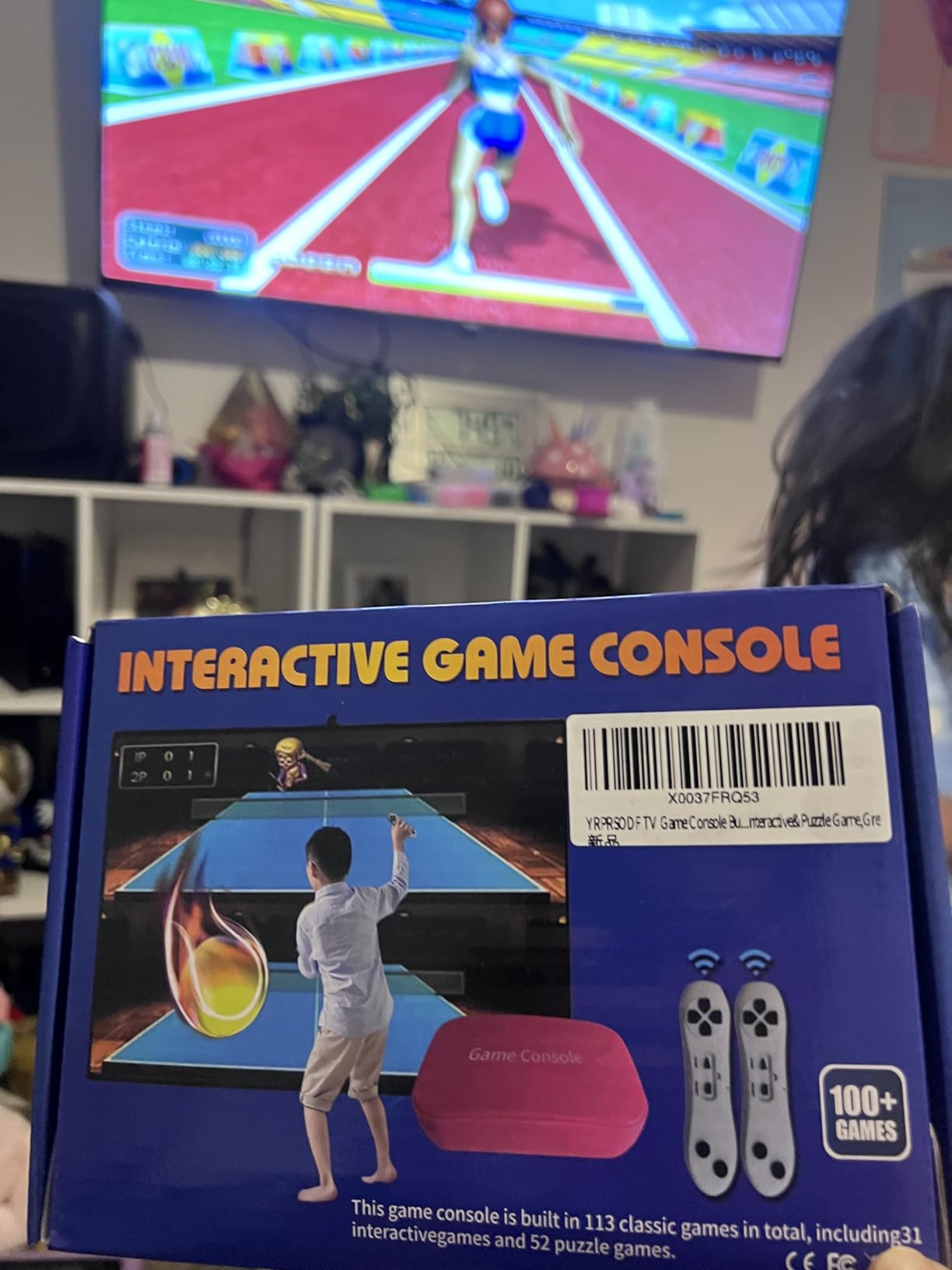YRPRSODF TV Game Console Built in 100+ Games, Video Game Machine with 2.4G Wireless Gamepad Somatosensory Control, USB Plug and Play, Kid & Adult Interactive & Puzzle Games customer photo 1