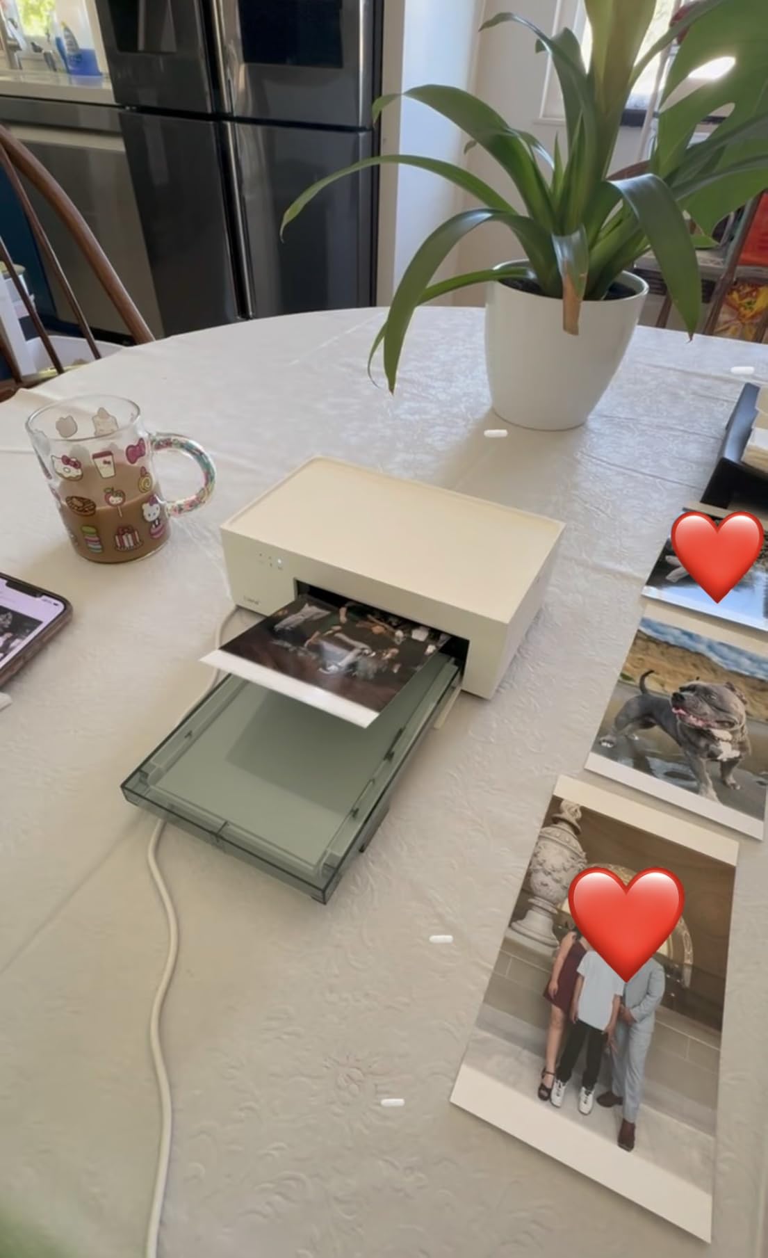 Liene M100 4x6'' Photo Printer, Phone Printer 100 Sheets & 3 Cartridges, Full-Color Photo, Portable Instant Photo Printer for iPhone Android, Thermal Dye Sublimation, Wi-Fi Picture Printer customer photo 2