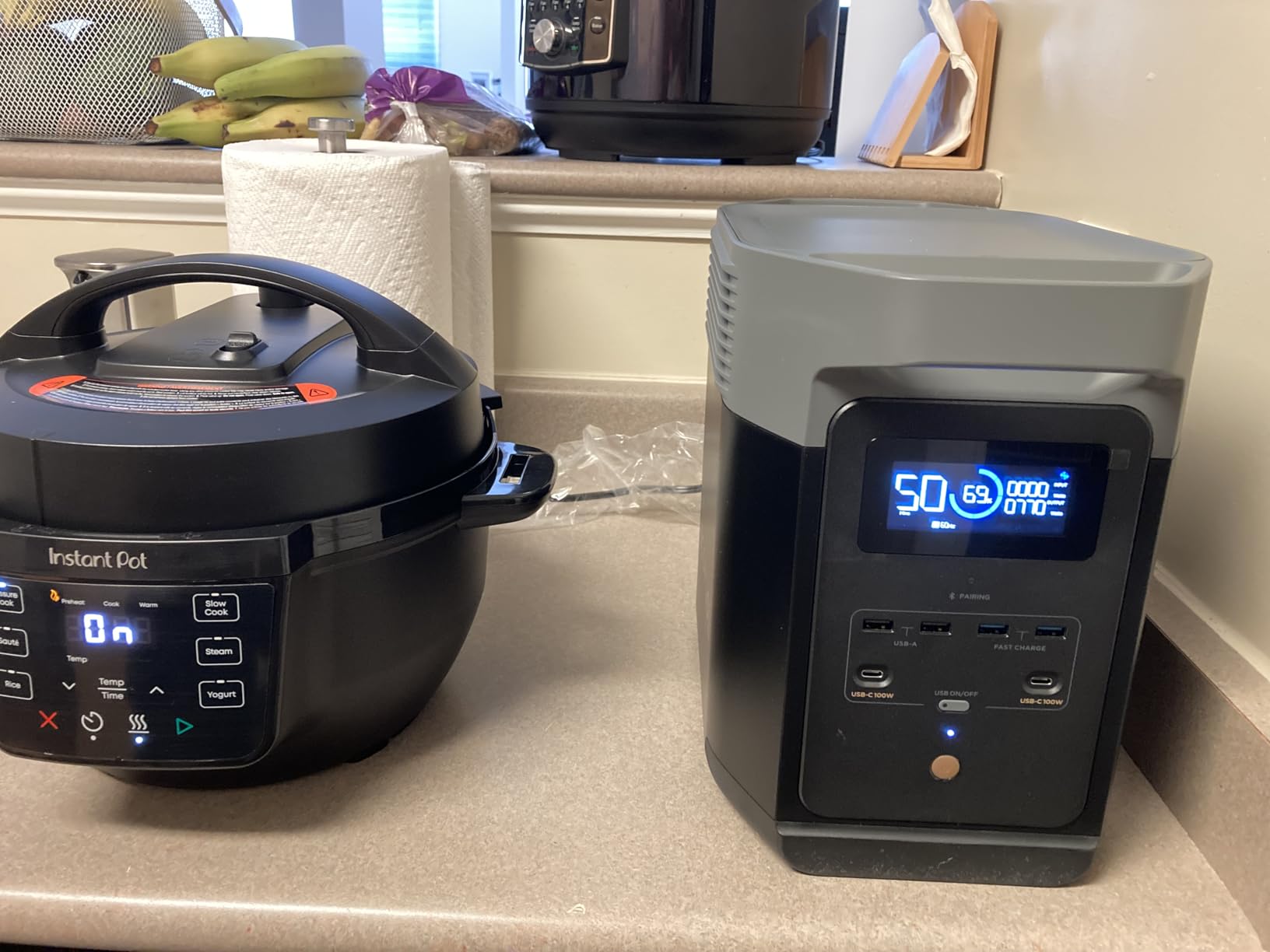 Instant Pot 6QT RIO 7-in-1 Multi-Cooker, Pressure Cooker, Slow Cook, Sauté, Steam, Rice Maker, Yogurt, Warmer, Black customer photo 1