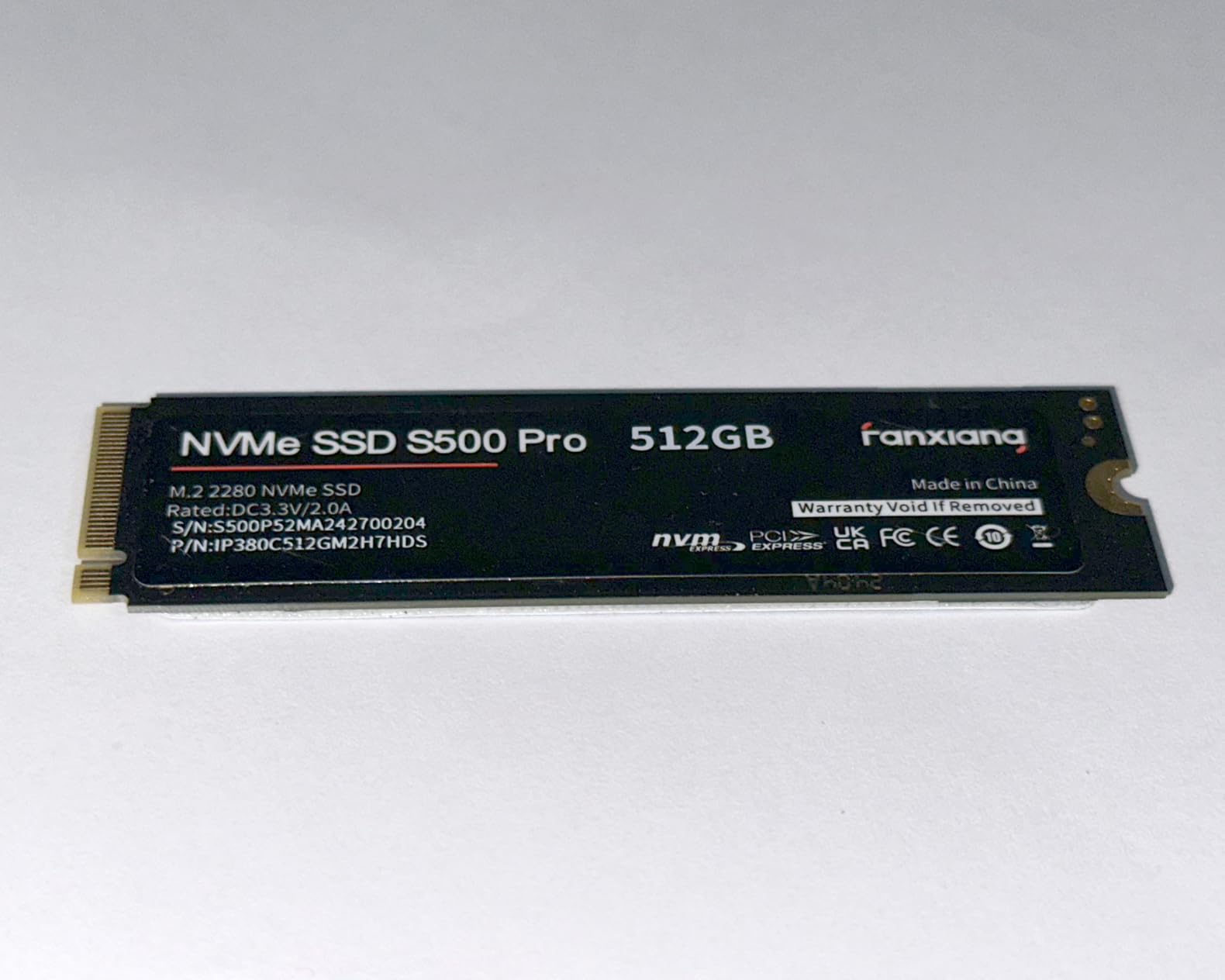 fanxiang S500 Pro 256GB NVMe SSD M.2 PCIe 3.0, Gen 3x4 2280 Internal Solid State Drive, SLC Cache 3D NAND TLC, Up to 3000MB/s, Compatible with Laptop and PC Desktops customer photo 1