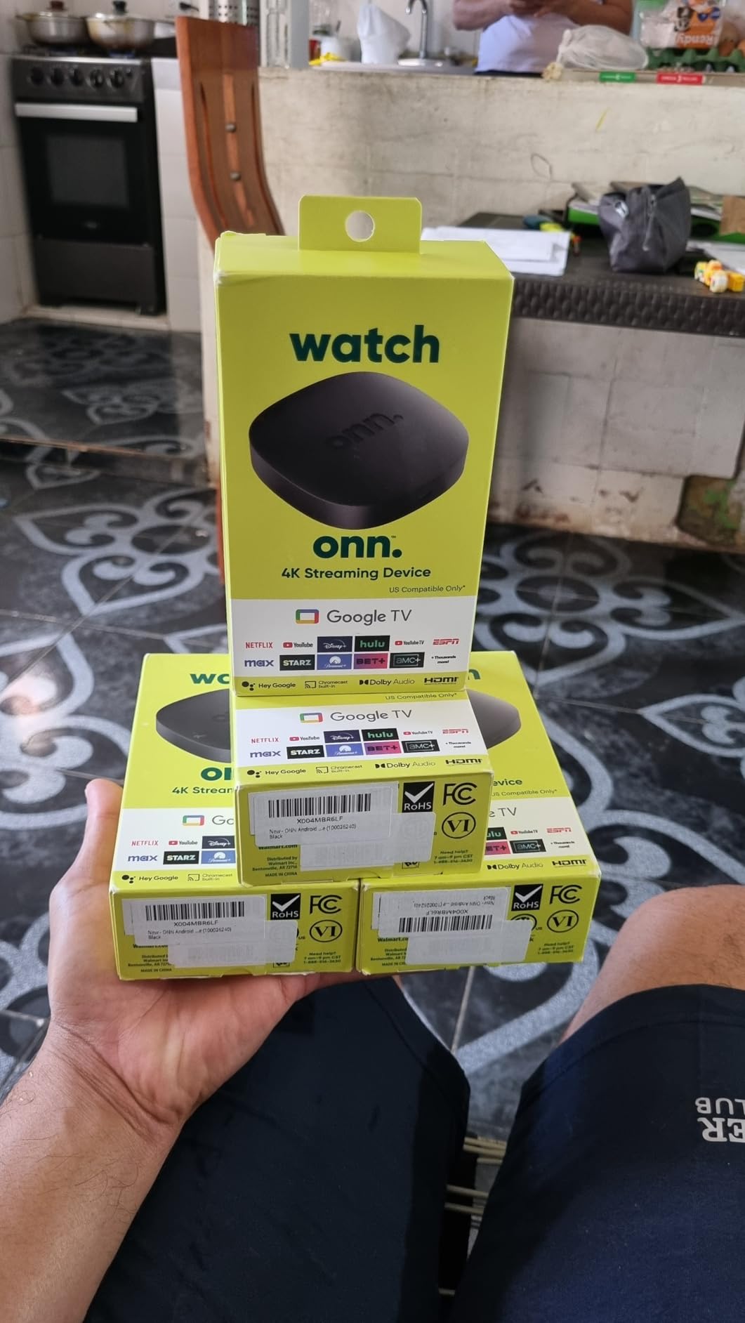 ONN Android TV 2K FHD Streaming Stick with Remote Control & Power Adapter WiFi HDMI Chromecast Built-in customer photo 1