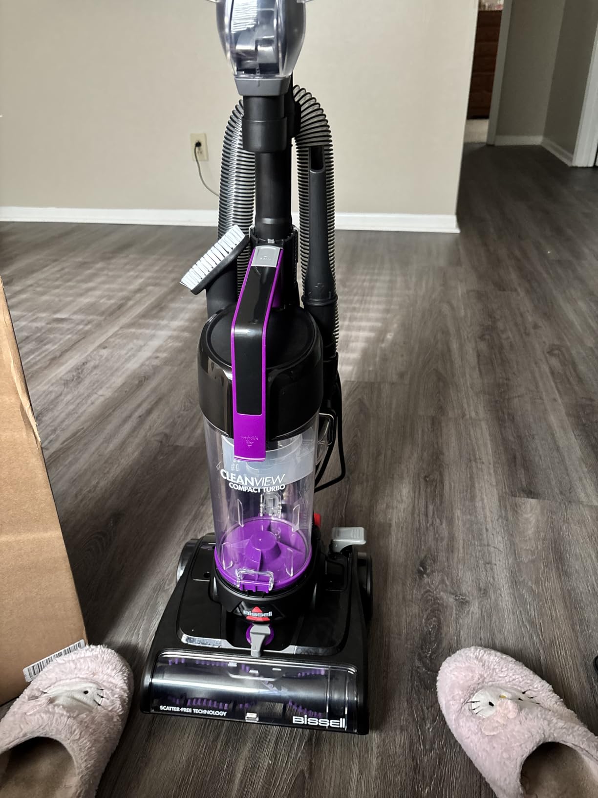 Bissell CleanView Compact Turbo Upright Vacuum with Quick Release Wand, Full Size Power, Compact Size for Apartments & Dorms, 3437F customer photo 1
