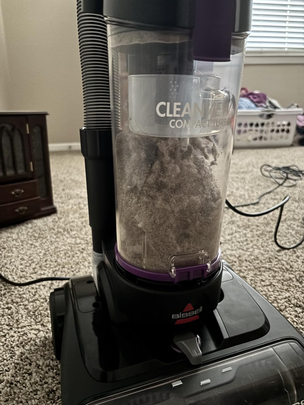 Bissell CleanView Compact Turbo Upright Vacuum with Quick Release Wand, Full Size Power, Compact Size for Apartments & Dorms, 3437F customer photo 2