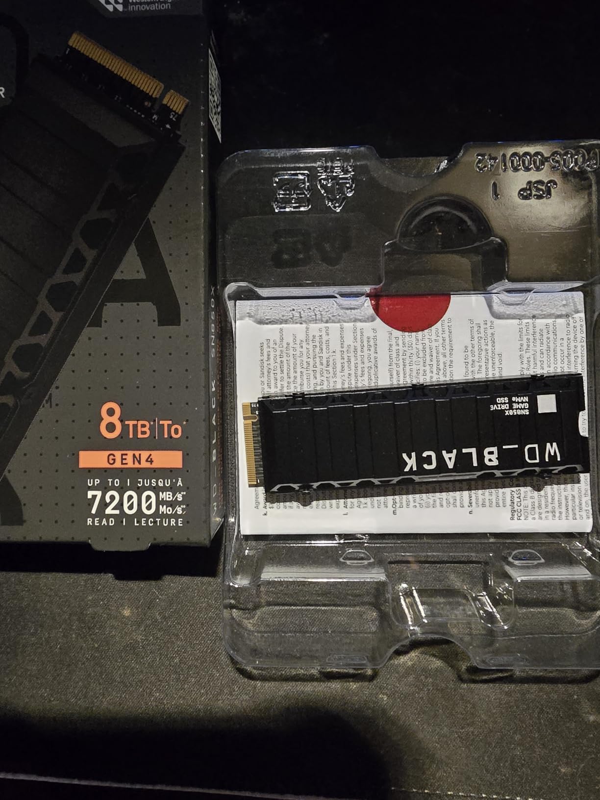 WD_BLACK SN850X 1TB NVMe SSD with Heatsink - M.2 2280, Up to 7,300 MB/s Read speeds, Gaming Expansion, High Performance Internal Solid State Drive customer photo 1
