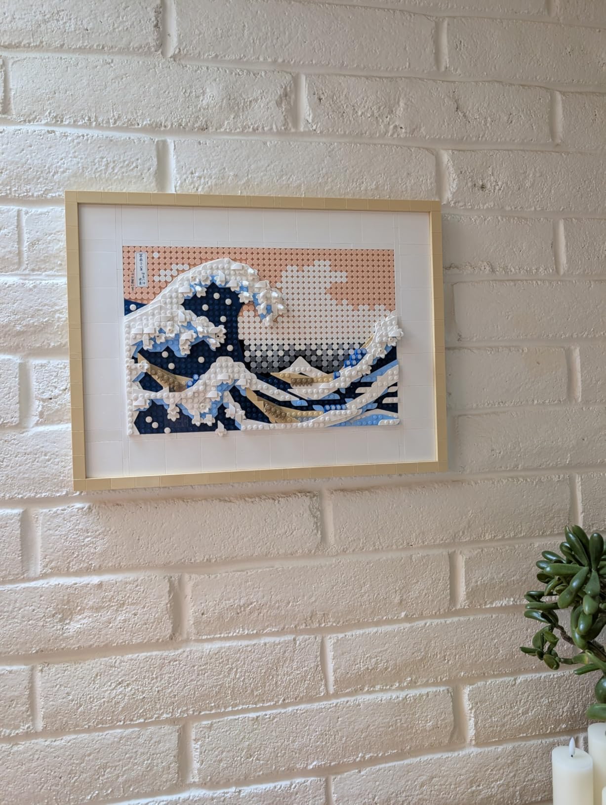 LEGO Art Hokusai - The Great Wave (31208) Framed Japanese Wall Art Building Set customer photo 1