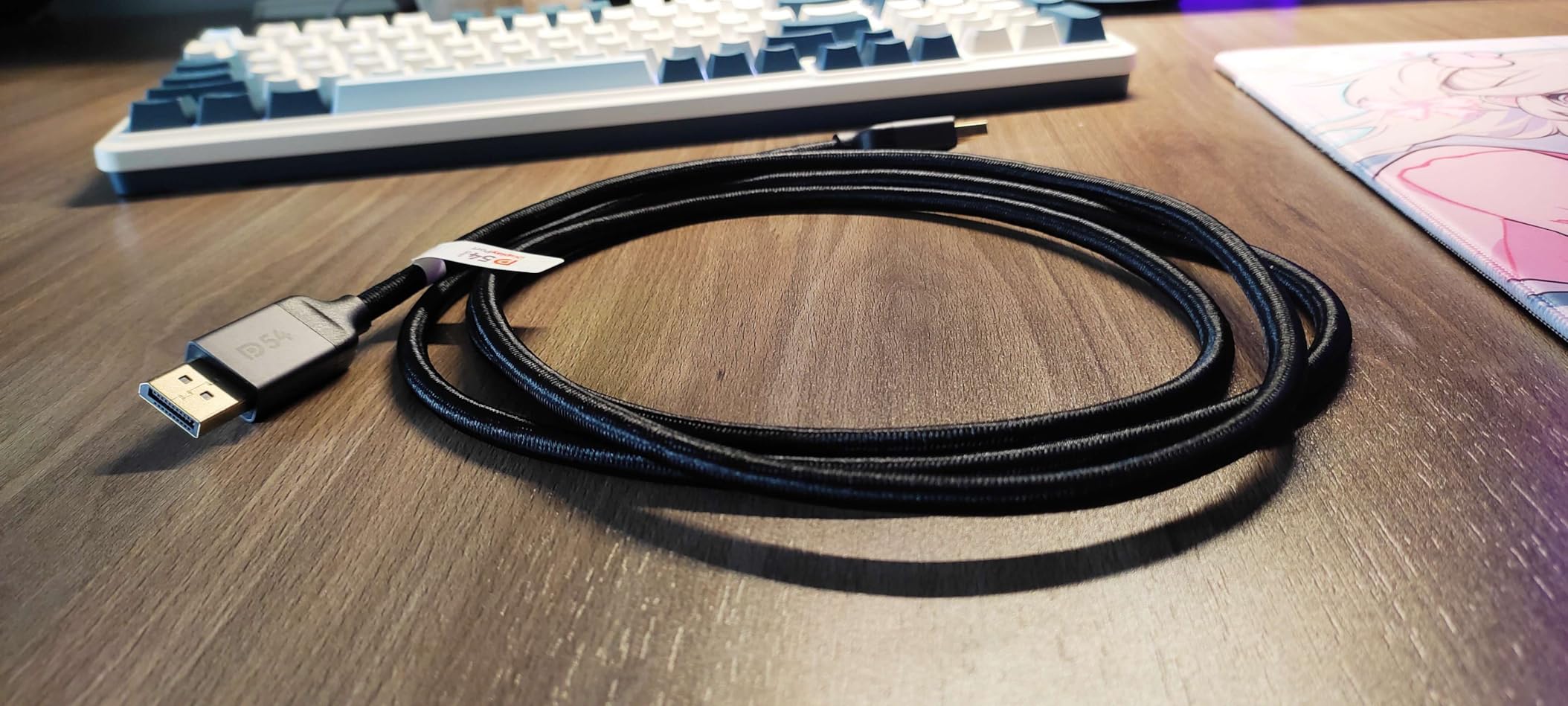 Silkland 54Gbps DisplayPort Cable 2.1 [VESA Certified], DP 2.1 Cable [16K@30Hz, 8K@120Hz, 4K@240Hz 165Hz 144Hz] HDR, HDCP DSC 1.2a, Compatible FreeSync G-Sync Gaming Monitor 5090 7900XTX, 6.6FT customer photo 1