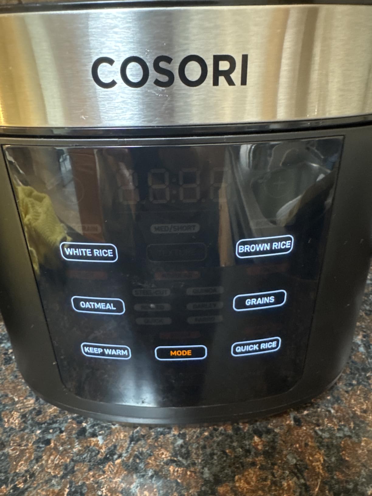 Cosori Rice Cooker 10 Cup, Fuzzy Logic, Ceramic Coating Inner Pot, 18-in-1 | 24H Keep Warm & Delay Timer, Stainless Steel Steamer Basket, Non-stick Ceramic Coating, Sauté, Slow Cook, Black customer photo 1