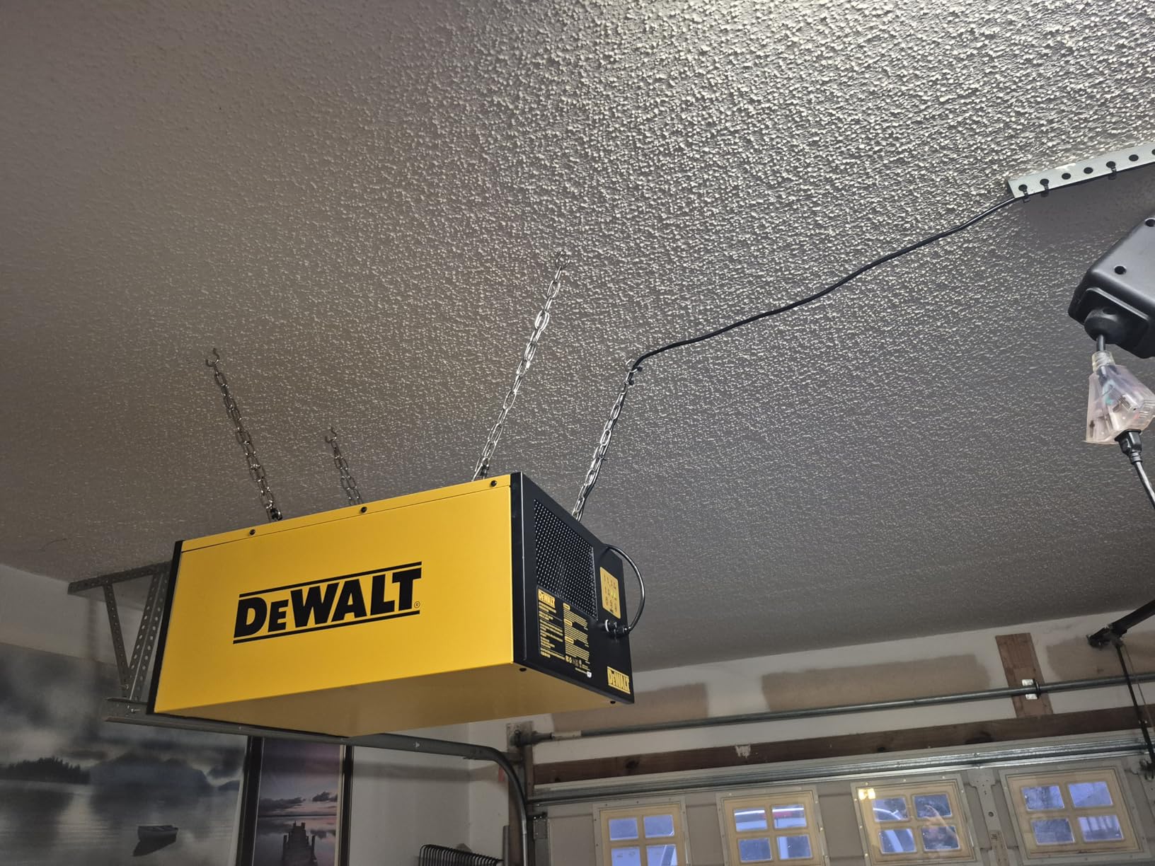 DEWALT Air Filtration System Dust Collector for Woodworking DWXAF101 | 3-Speed Hanging Ceiling Dust Collection Systems Remote Control customer photo 1