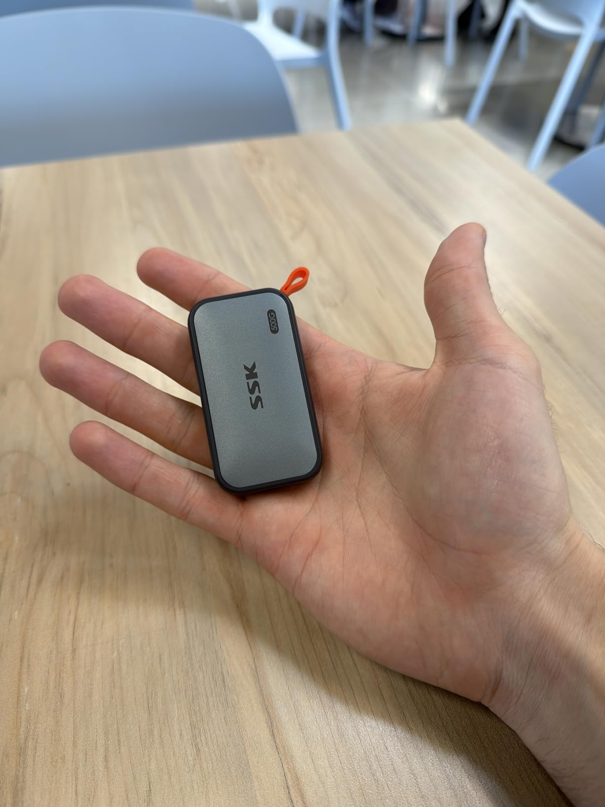 SSK Portable SSD 500GB External Solid State Drives, up to 1050MB/s USB C SSD External Hard Drive USB 3.2 Gen2 for iPhone 15/16/17Pro, Windows, Mac, Android Phones and Tablets customer photo 1
