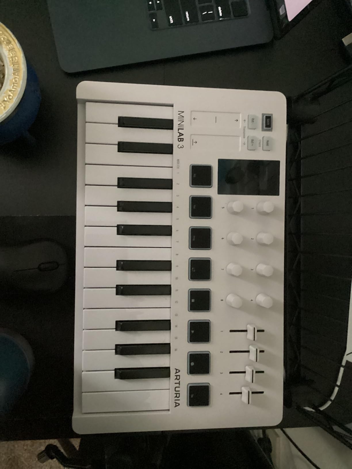 Arturia MiniLab 3 Universal MIDI Controller, White customer photo 1