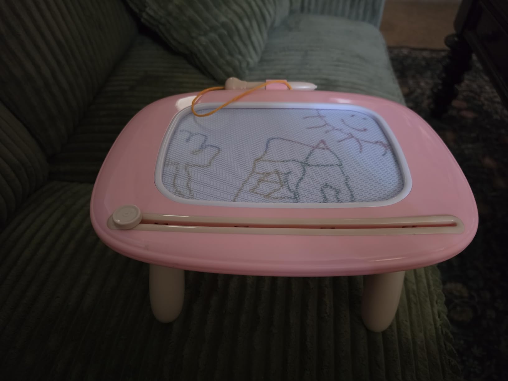 Kikidex Magnetic Drawing Board, Toddler Girl Toys for 1-3 Year Old, Doodle Board Pad Learning and Educational Toys for 1 2 3 Year Old Baby Kids Birthday Gift (Soft Pink) customer photo 1
