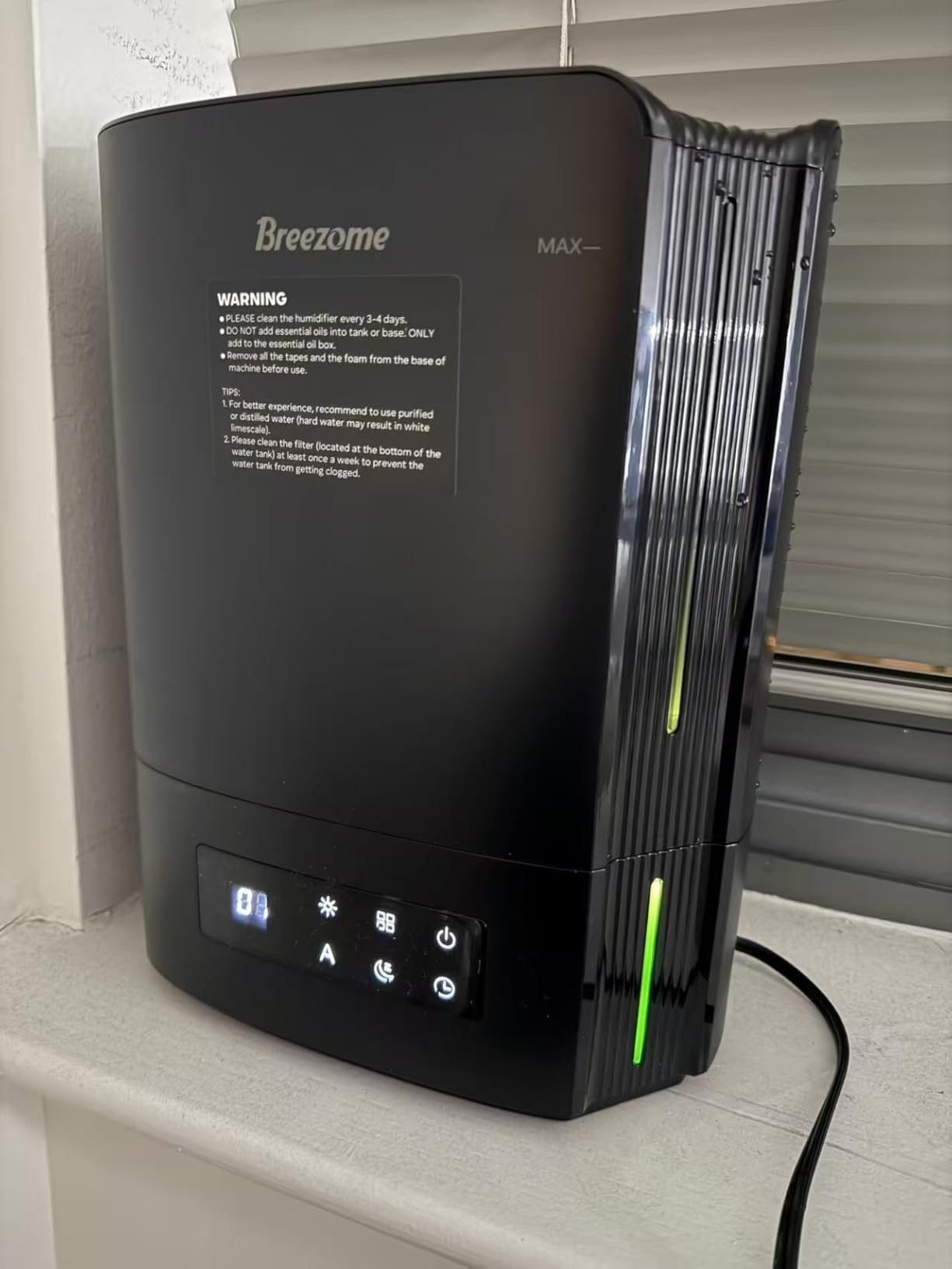 BREEZOME 6L Humidifier for Bedroom Large Room Smart Humidistat Control | 60H Runtime, 25dB Quiet, Essential Oil Diffuser, Top Fill Ultrasonic Cool Mist Humidifiers for Baby, Plants, Nursery customer photo 2