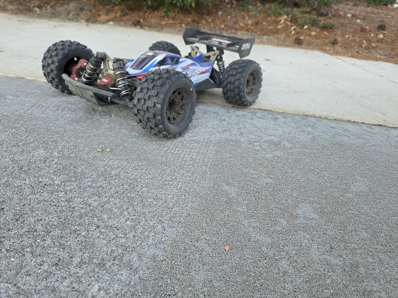 ARRMA RC Car 1/8 TLR Tuned Typhon 6S 4WD BLX Buggy RTR (Battery and Charger Not Included), Red/Blue, ARA8406 customer photo 1