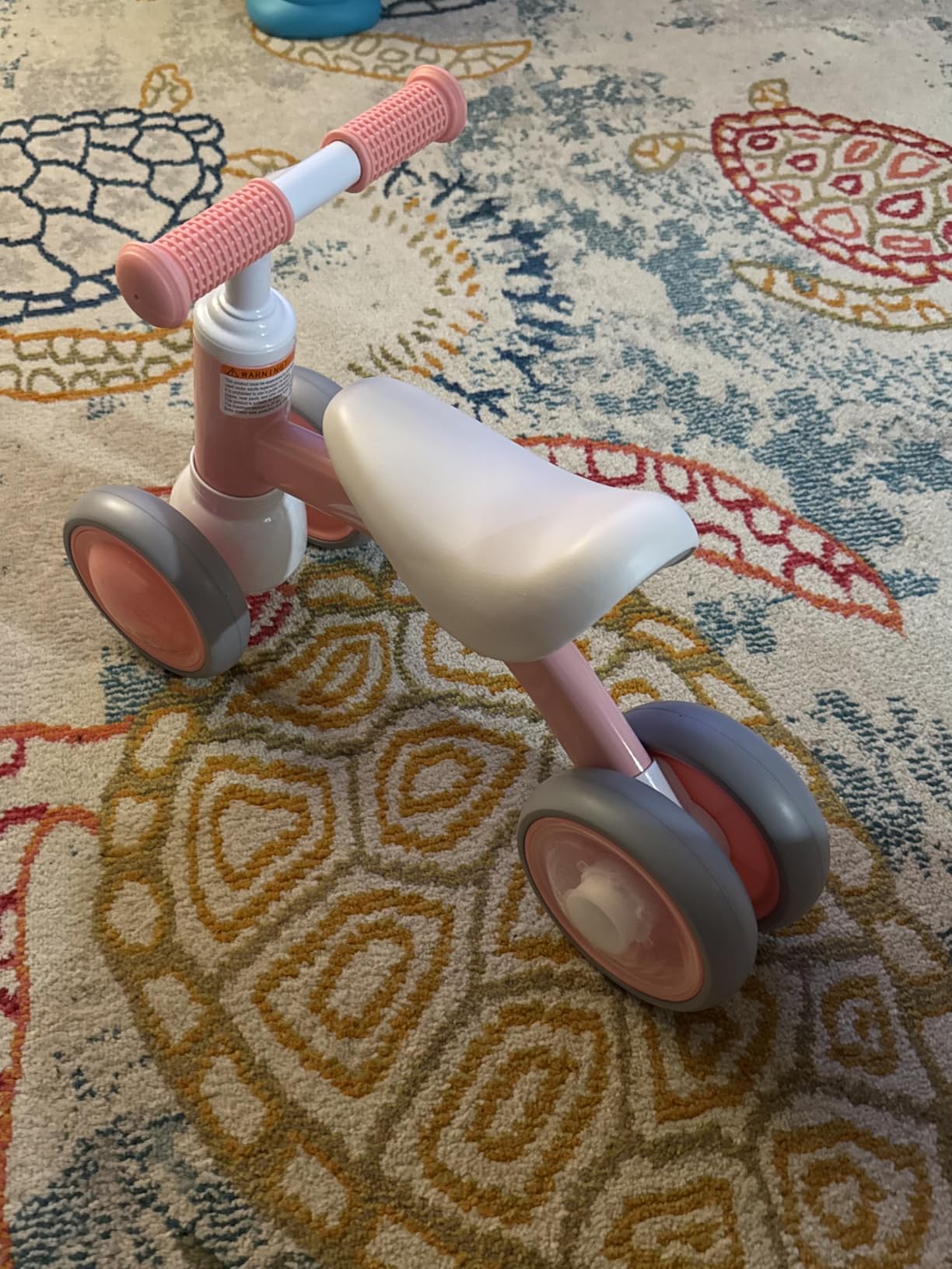 Gamfeiny Colorful Lighting Baby Balance Bike Toys for 1 Year Old Boy Girl Gifts, 10-36 Month Toddler Balance Bike customer photo 2