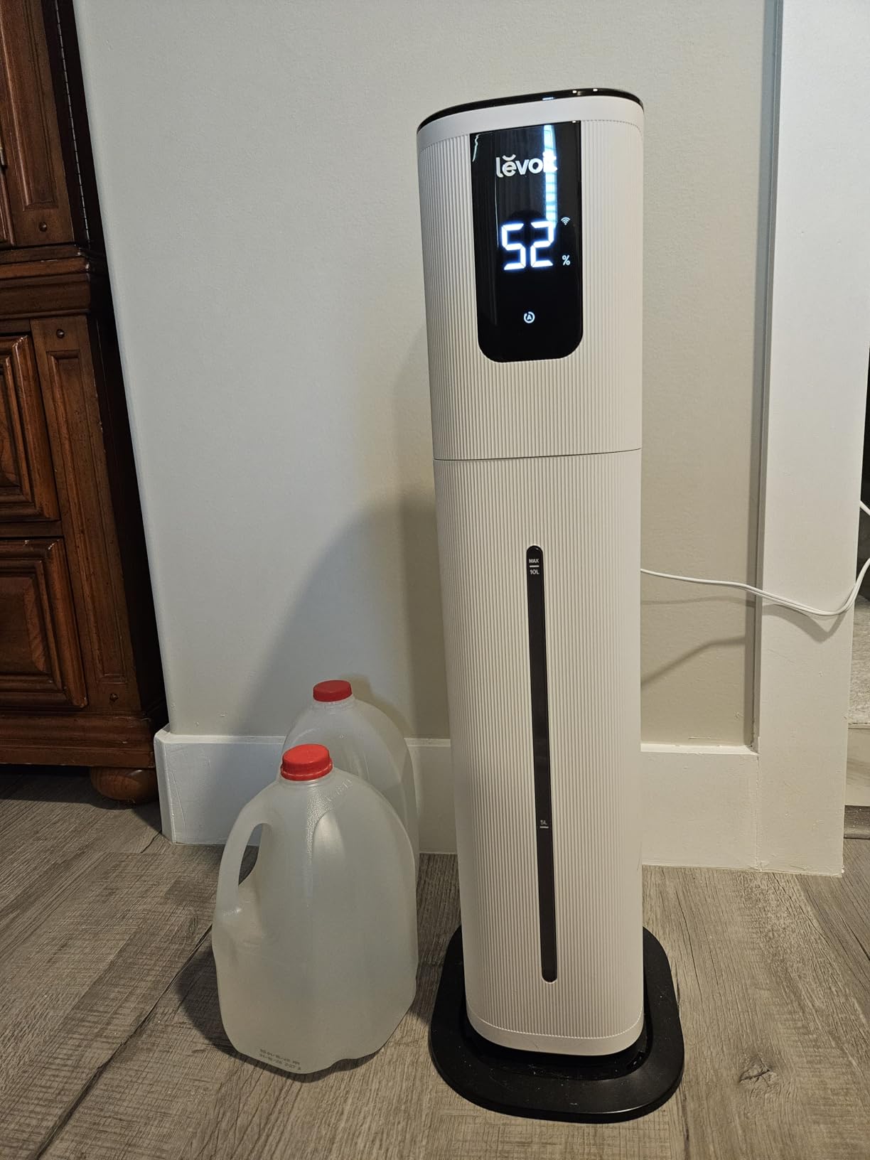 LEVOIT OasisMist 1000S (10L) Smart Humidifier for Home Large Room Bedroom, Last 100 Hours Suitable for Indoor Plant, Cover up to 600ft, Easy Top Fill, Remoter & Voice Control, Auto Mode, Quiet, White customer photo 2