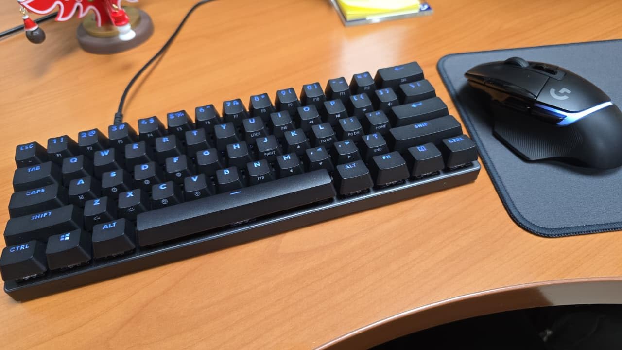 Logitech G PRO X 60% Wireless Gaming Keyboard (Tactile Optical) - Black | Lightspeed, ultra-compact TKL 60% mechanical, for Windows PC, LIGHTSYNC RGB, dual-shot PBT keycaps, optical switches customer photo 1