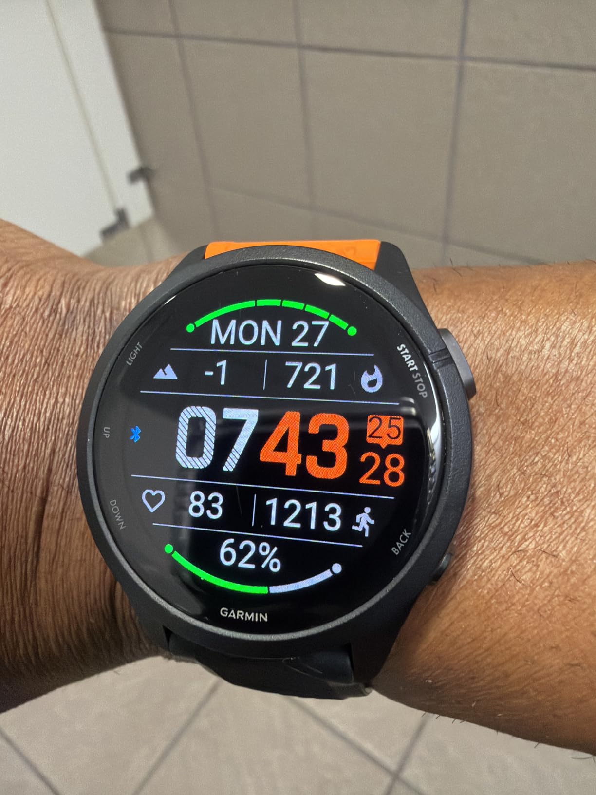 Garmin Forerunner 265, Running Smartwatch, 46mm, Black/Powder Gray | Advanced Training Metrics & Recovery Insights, Music On Your Wrist, Garmin Coach, Daily Suggested Workouts customer photo 2