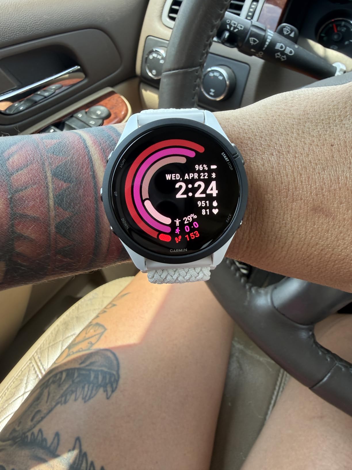 Garmin Forerunner 265S, Running Smartwatch, 42mm, Whitestone/Neo Tropic | Advanced Training Metrics & Recovery Insights, Music On Your Wrist, Garmin Coach, Daily Suggested Workouts customer photo 1