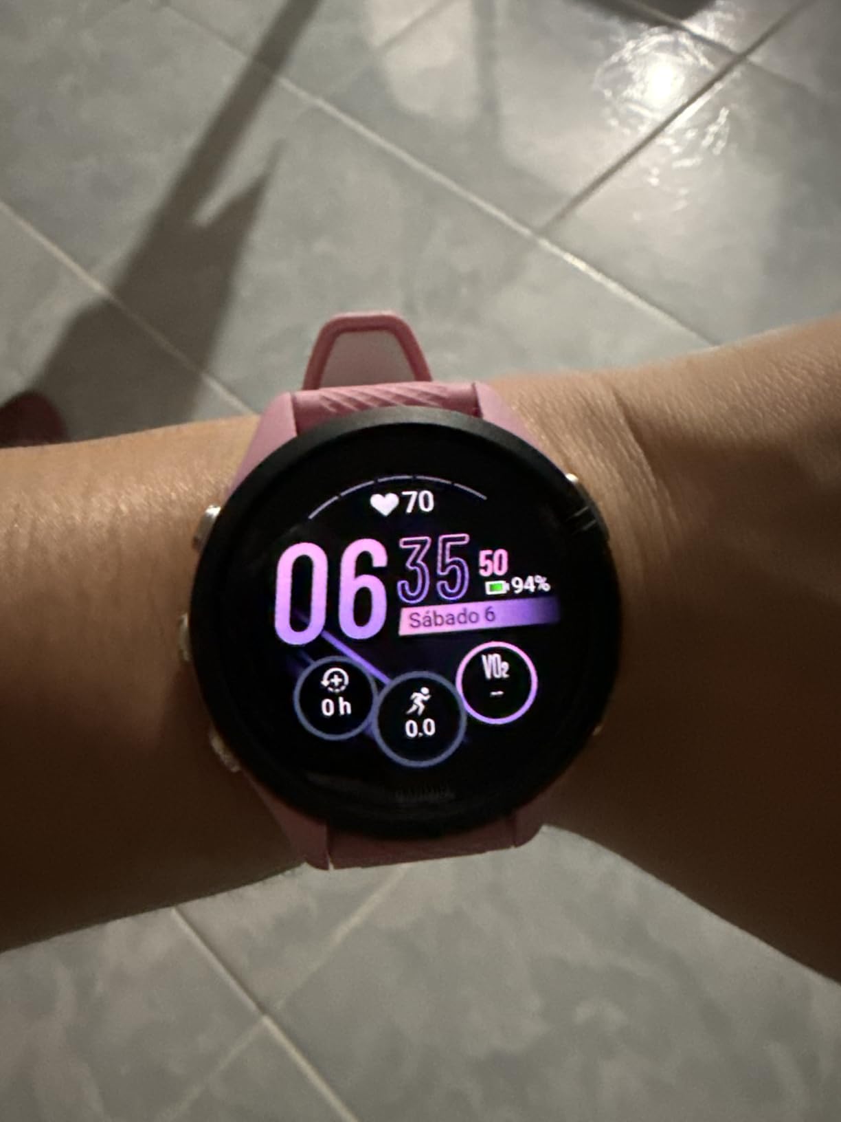Garmin Forerunner 265S, Running Smartwatch, 42mm, Whitestone/Neo Tropic | Advanced Training Metrics & Recovery Insights, Music On Your Wrist, Garmin Coach, Daily Suggested Workouts customer photo 2