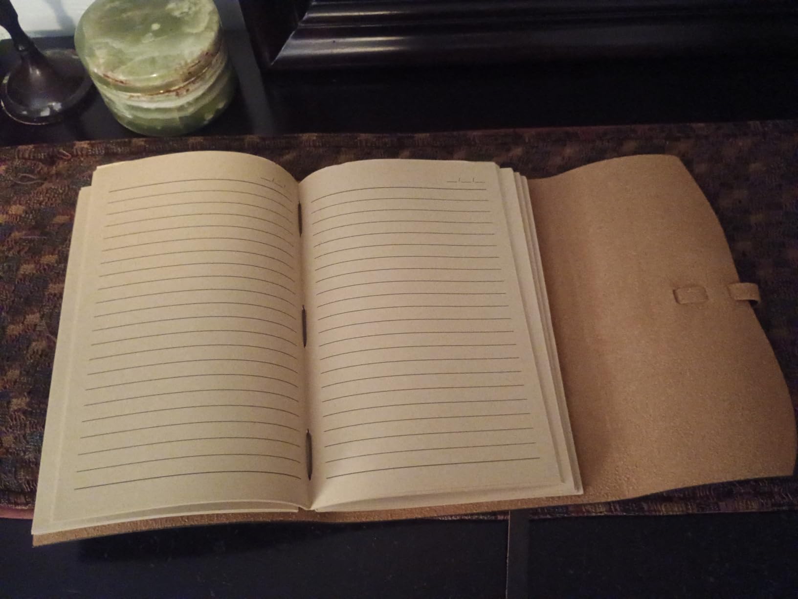RILIHO Leather Journal Notebook - Genuine Leather Journals for Writing 260 Pages 5x7.1 Inches Vintage Journal For Man and Women Gifts For Man Artist,Travel Journal,Brown customer photo 2