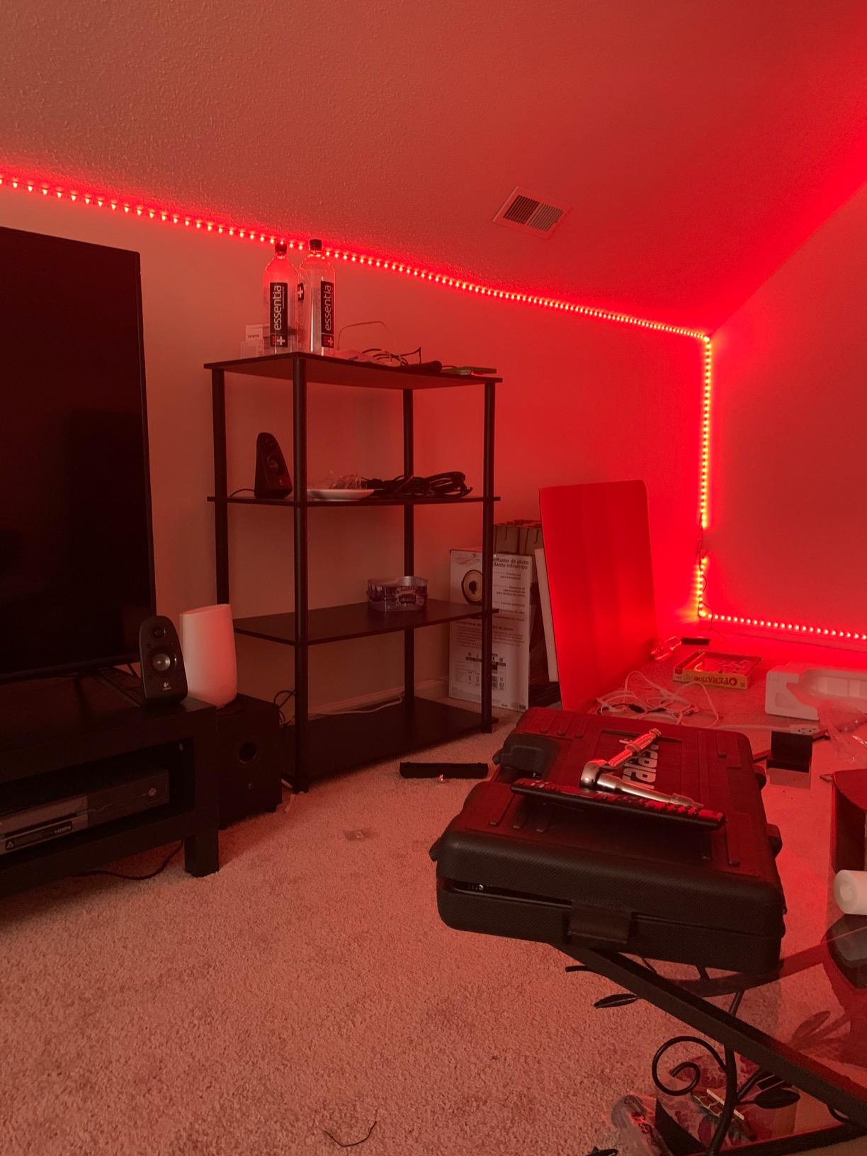 DAYBETTER LED Strip Lights 200 ft (2 Rolls of 100 ft), Smart App Control Lighting Bedroom Rome Decor with Remote, RGB Color Changing LED Lights for Party customer photo 1