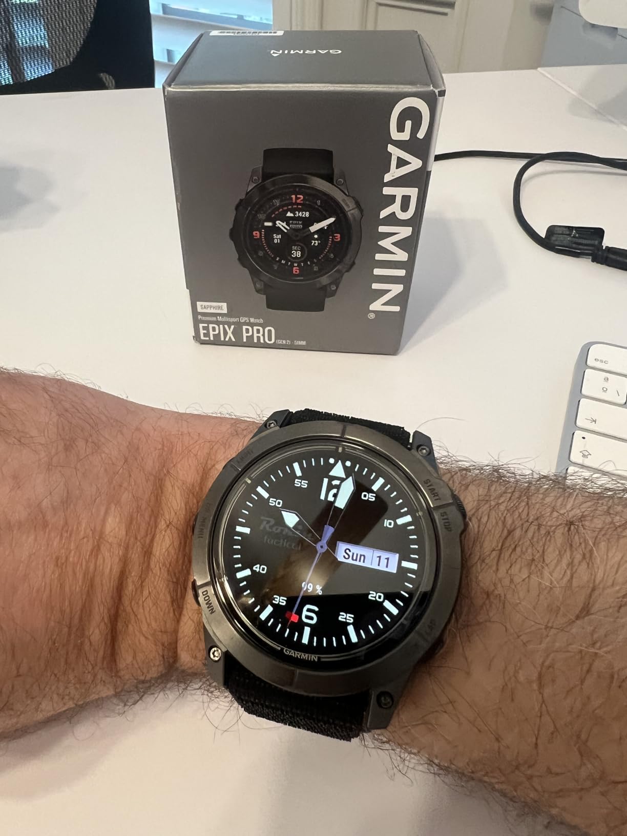 Garmin epix Pro (Gen 2) Sapphire, High Performance Smartwatch, 47mm, Black customer photo 1