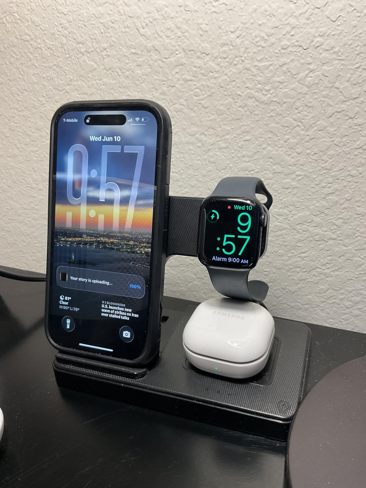 Wireless Charger iPhone Charging Station: 3 in 1 Charger Stand Multiple Devices for Apple customer photo 2
