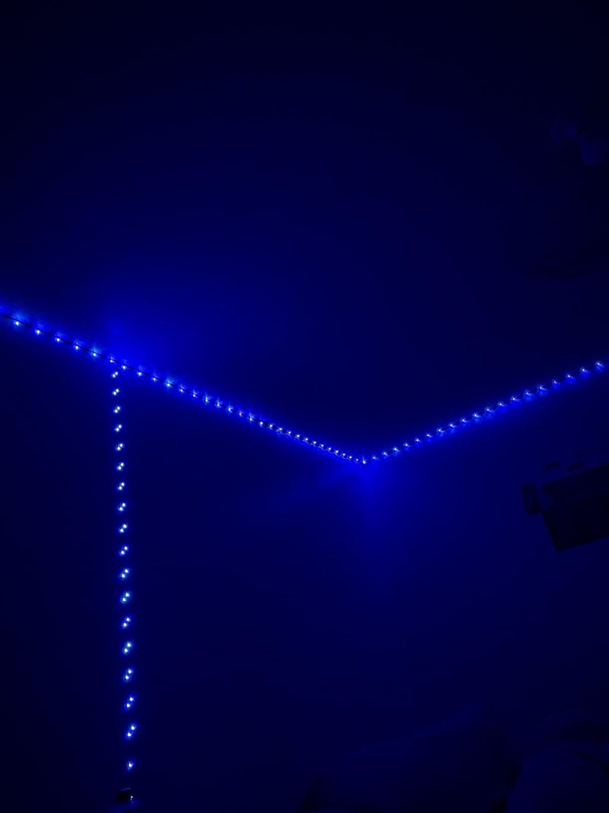 Leeleberd Led Lights for Bedroom 100 ft (2 Rolls of 50ft) Music Sync Color Changing RGB Led Strip Lights with Remote App Control Bluetooth Led Strip, Lights for Room Home Kitchen Party Decor customer photo 2