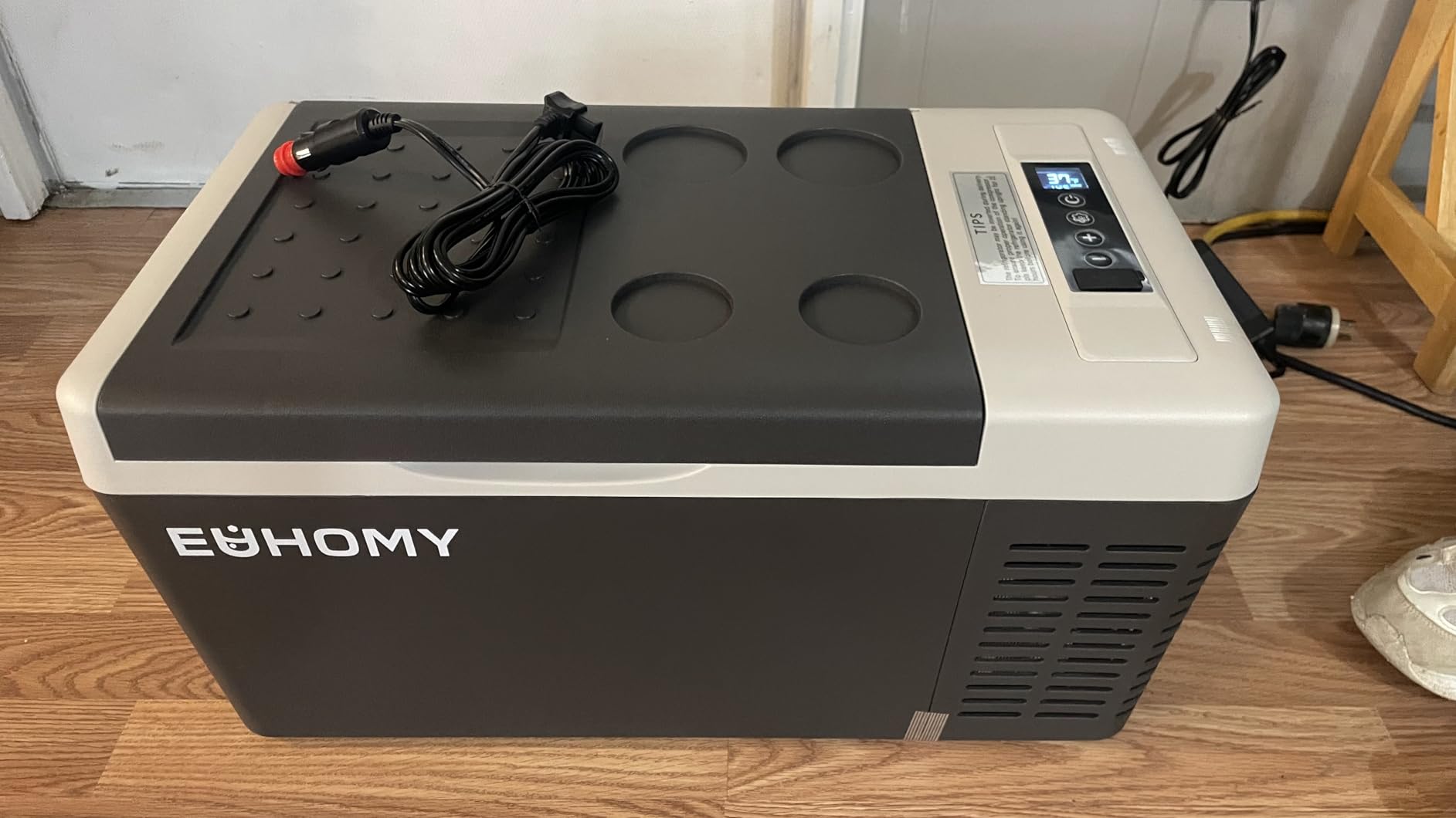 EUHOMY 19QT 12 Volt Refrigerator, -4℉~68℉ Electric Cooler for Car | No Ice Needed, 12V & 100-240V, Compressor Cooling for Truck/Travel/Home Use customer photo 2