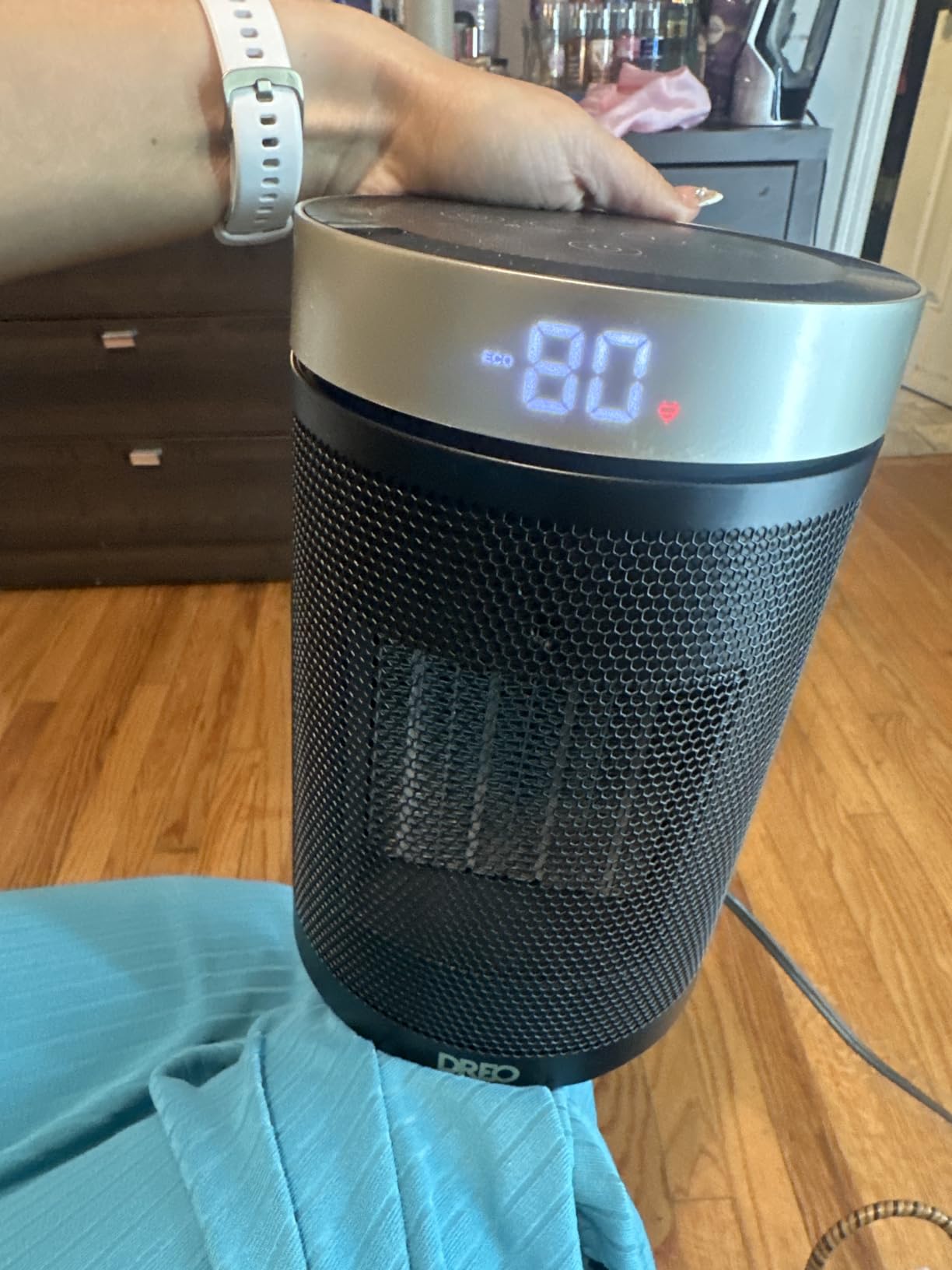 DREO Space Heater, Portable Electric Heaters for Indoor Use with Remote customer photo 2