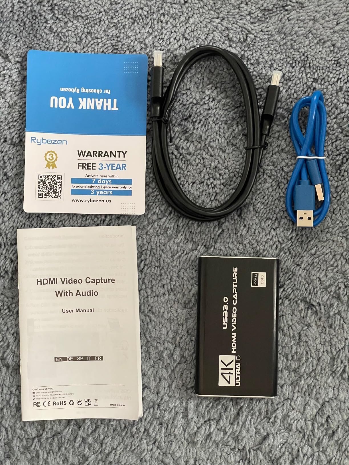 4K HDMI Capture Card for Streaming, Full HD 1080P 60FPS USB 3.0 Cam Link Game Audio Video Capture Card, Work with Camera/Switch/Xbox/PS4/PS5/PC/OBS (Black) customer photo 2