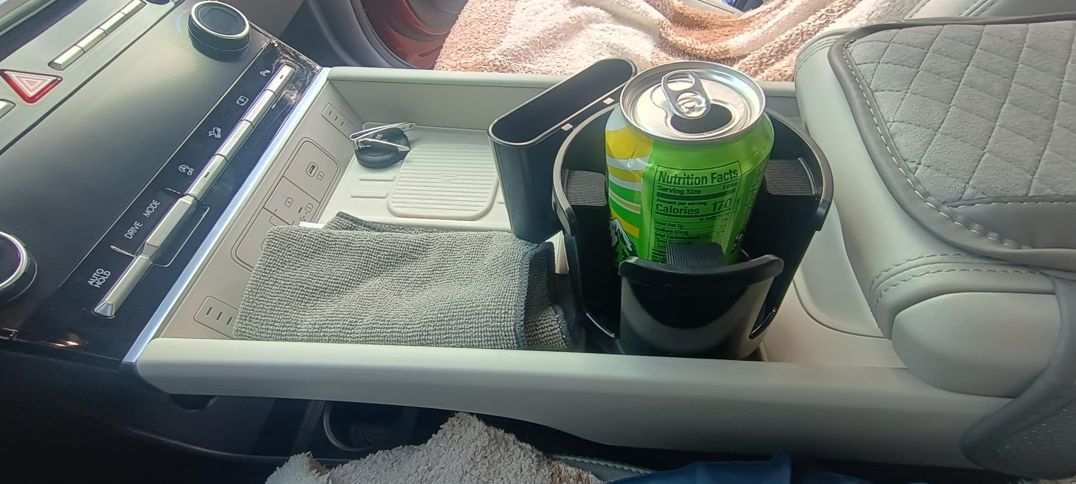 TYKOR Car Cup Holder Expander with Adjustable Base, Fits Bottles 16-46 OZ | Cup Holder Extender Adapter for Car, Fits YETI 24/36/46oz, Stanley 14-40oz, Large Water Bottles in 2.7