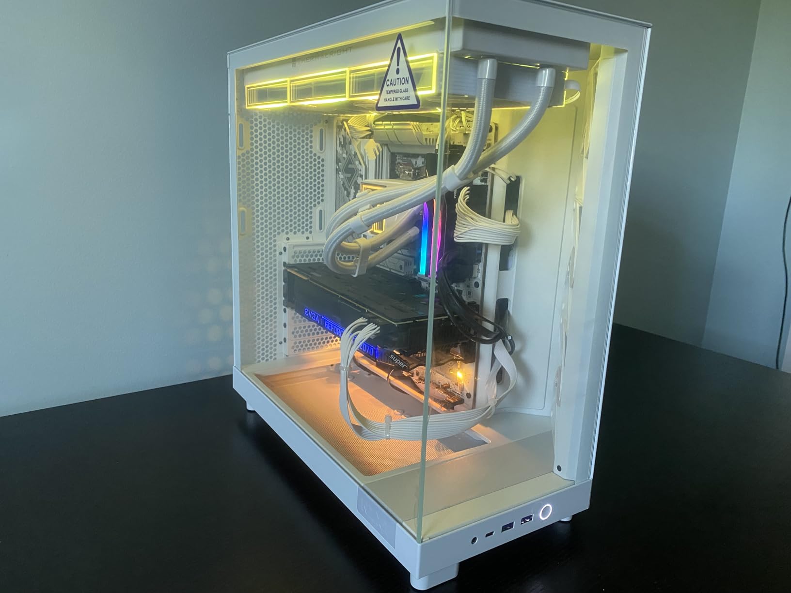 NZXT H6 Flow Compact Dual-Chamber Mid-Tower Airflow Case with Panoramic Glass Panels and 3 x 120mm Fans customer photo 1