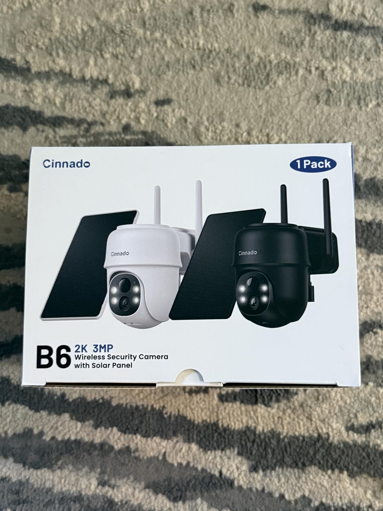 Cinnado 2K Solar Wireless Outdoor Cameras for Home Security White B6 2Pack | 2.4Ghz Wi-Fi Security Camera with Auto Tracking for Farms/Garages, AI Detection, Spotlight Color Night Vision, Instant Alerts customer photo 2