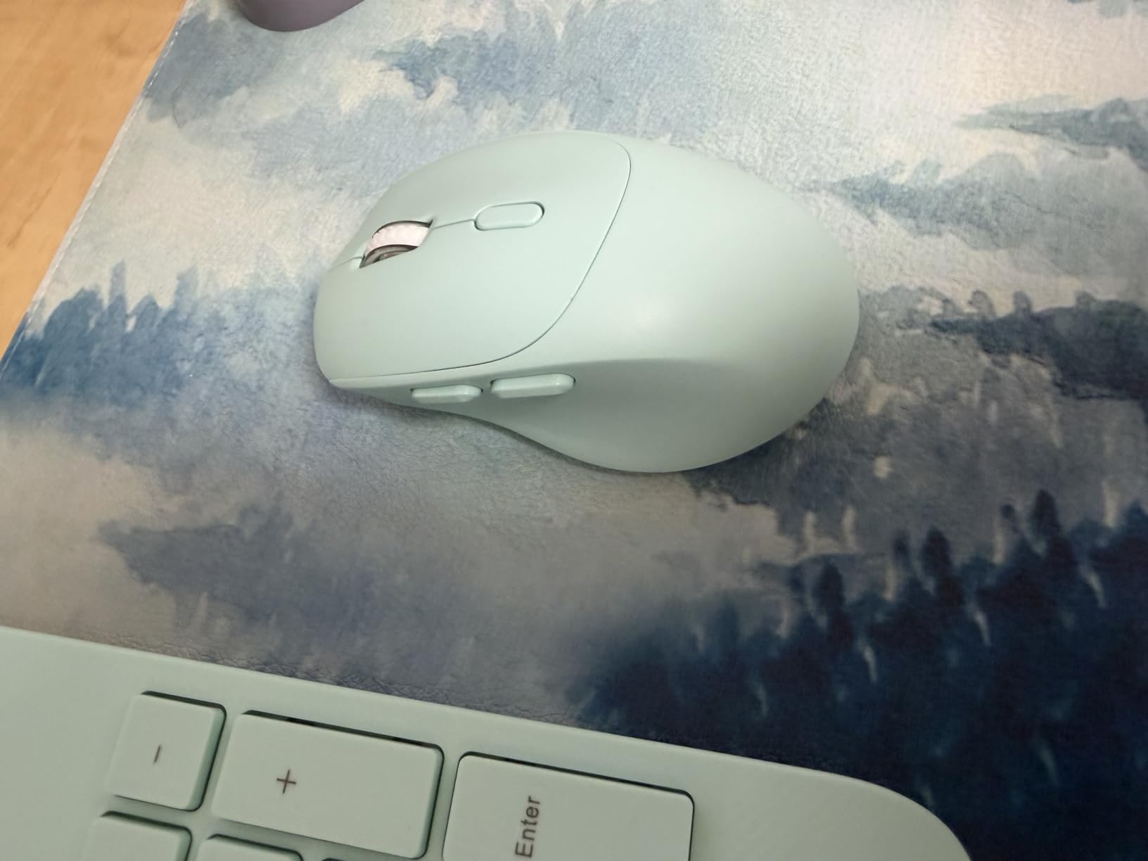 Wireless Keyboard and Mouse Combo - Full-Sized Ergonomic Keyboard with Wrist Rest, Phone Holder, Sleep Mode, 2.4G Quiet Keyboard for PC Laptop, Complete Work Setup for Office or Home -Trueque KM23 customer photo 1