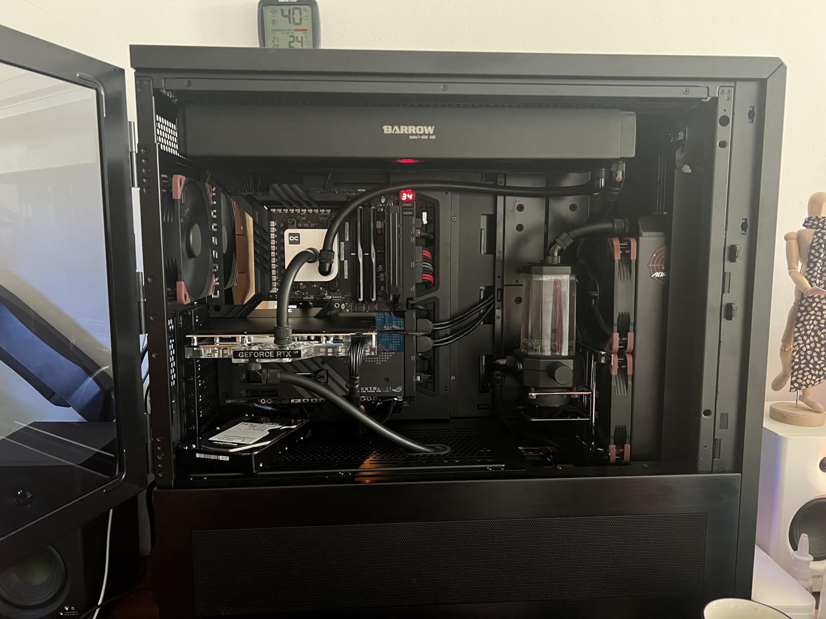 Alphacool Core 1 CPU Water Block, Black | Nickel-Plated Copper Base, Brass Housing, Intel LGA 1700 / AMD AM4 & AM5, 3D Jet Plate customer photo 2