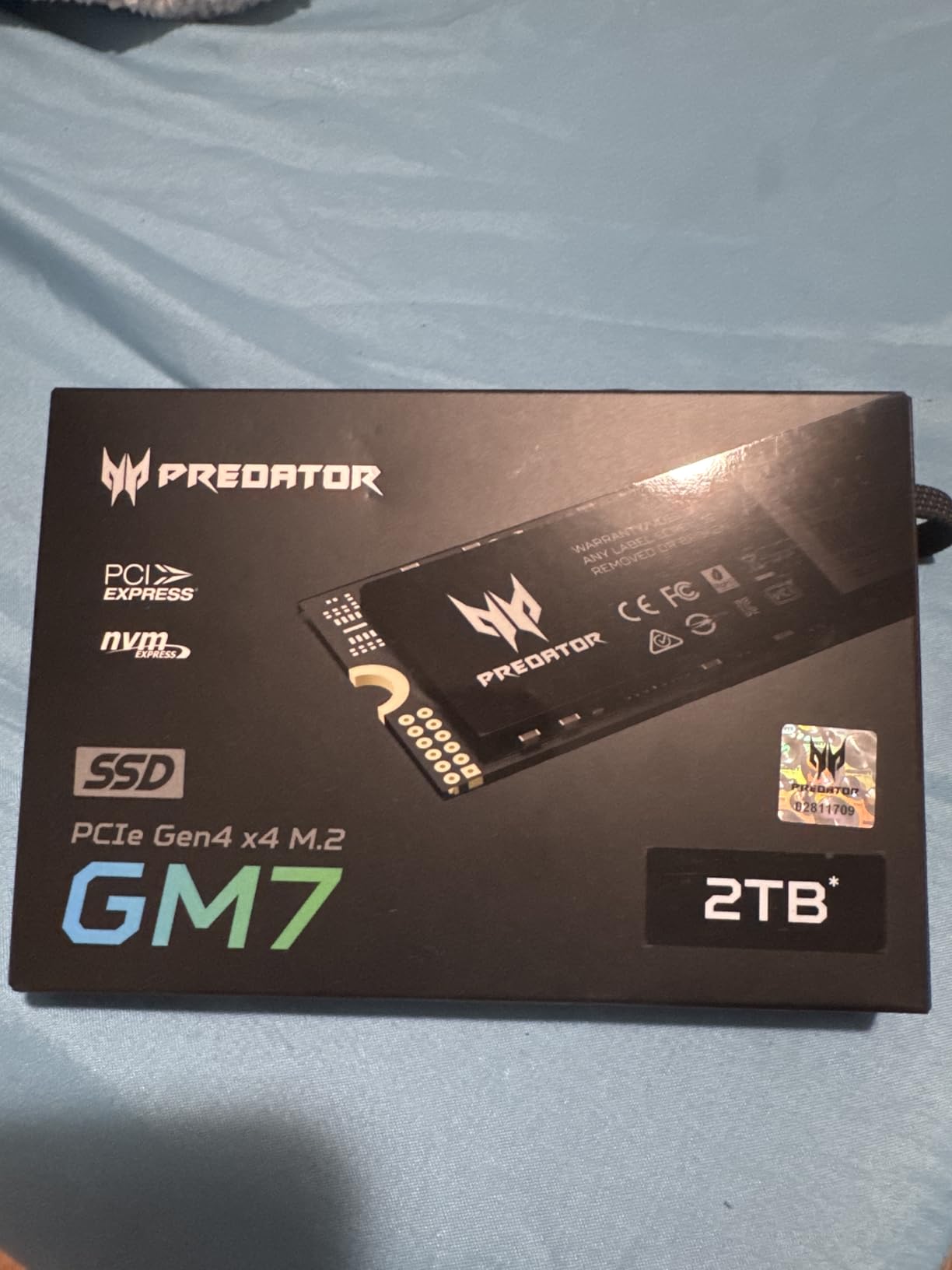 Acer Predator GM7 2TB SSD: M.2 2280 PCIe Gen 4 x4 NVMe 2.0, Read Speed Up to 7400 MB/s, Internal PC Solid State Drive for Laptop, Desktop and PS5 customer photo 1