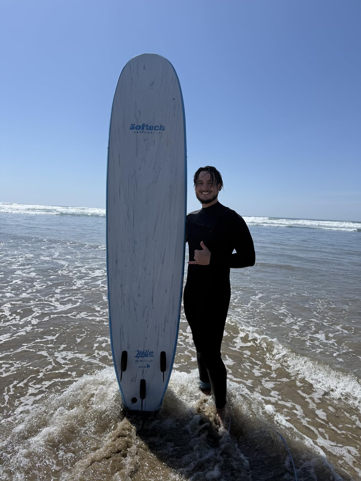 Lemorecn Men's Surfing Wetsuit Super Stretch Neoprene 4/3mm Chest Zip Full Wetsuit for Men customer photo 1