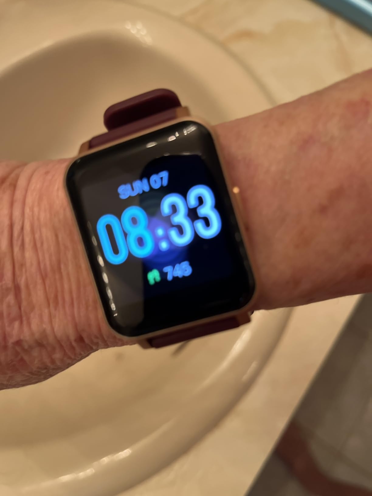 Fitness Tracker Watch with Heart Rate, Activity Tracker, Pedometer Watch | Step Counter, Heart Rate Monitor, Sleep Monitor, Alarm Clock, Stopwatch, Fitness Tracker, IP68 Waterproof Smart Watches customer photo 2