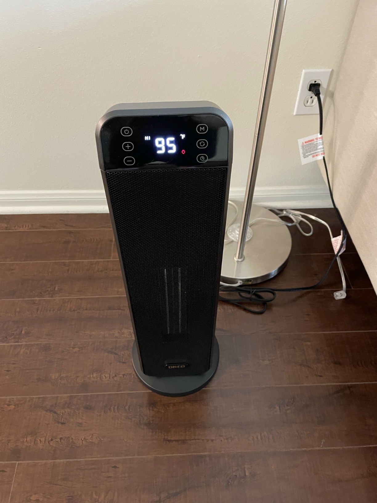 DREO 25 Inch Electric Space Heater for Indoor Use, Large Room, Thermostat customer photo 1