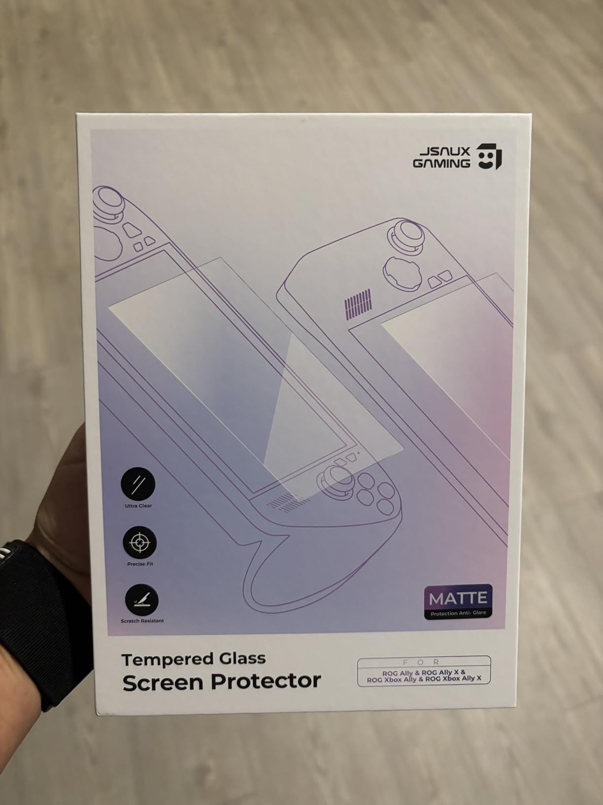 JSAUX Anti-Glare Screen Protector for ROG Xbox Ally X/ROG Ally X, 2-Pack customer photo 1