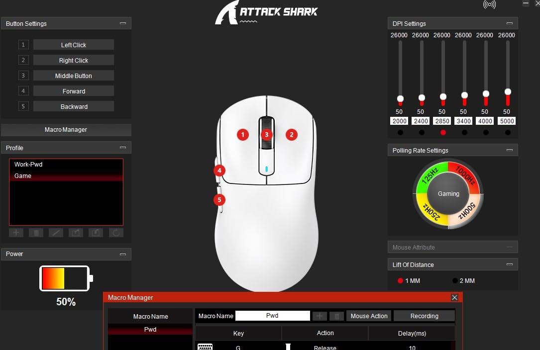 ATTACK SHARK X3 49g Ultra-Lightweight Wireless Gaming Mouse, White&Tape | Bluetooth 5.2/2.4G Wireless/Wired, PAW3395 Gaming Sensor, 26K DPI, 200h Battery Life, Programmable Buttons for PC/Mac/Win customer photo 2