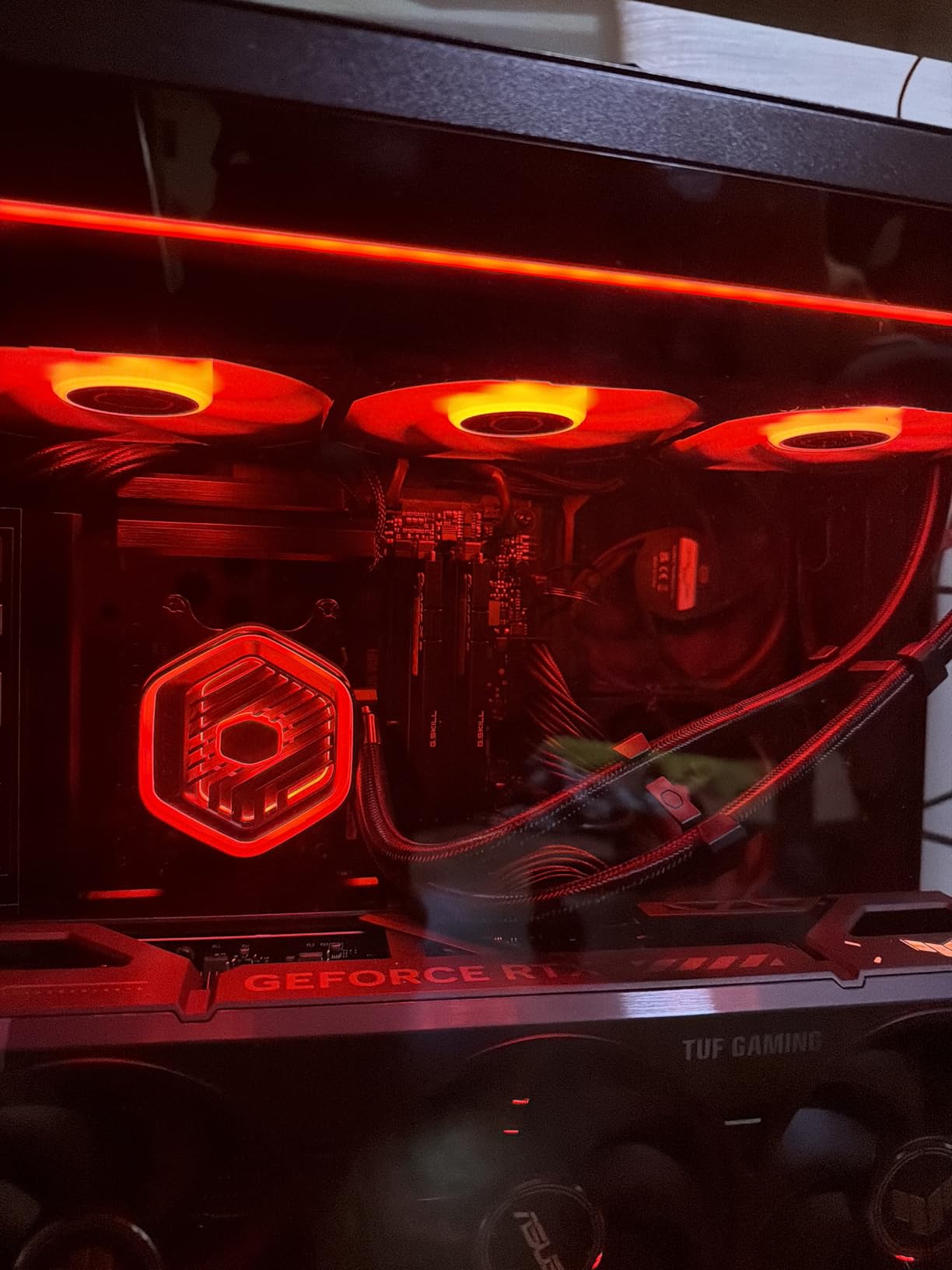 Cooler Master MasterLiquid Atmos 360 Black CPU Liquid Cooler - AIO Water Cooling System, Dual Chamber Pump, Pre-Installed Sickleflow 120 Edge Fans, Addressable Gen 2 RGB, LGA1700 & AM5 Brackets customer photo 1